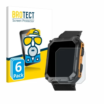 Parte frontale di una confezione del prodotto con il logo del marchio BROTECT. Accanto è raffigurato il dispositivo Stahlgear 