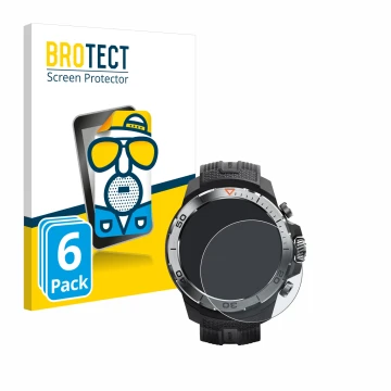 Parte frontale di una confezione del prodotto con il logo del marchio BROTECT. Accanto è raffigurato il dispositivo Xiaomi Mib