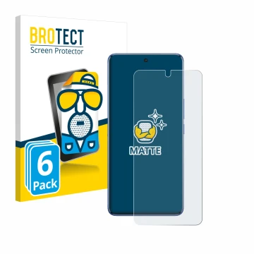 Parte frontale di una confezione del prodotto con il logo del marchio BROTECT. Accanto è raffigurato il dispositivo Vivo V50 c