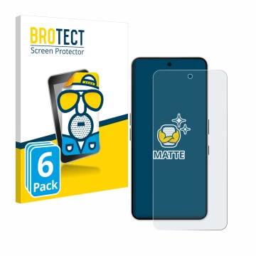 Parte frontale di una confezione del prodotto con il logo del marchio BROTECT. Accanto è raffigurato il dispositivo Nothing Ph