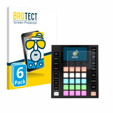 Parte frontale di una confezione del prodotto con il logo del marchio BROTECT. Accanto è raffigurato il dispositivo Wolfmix W1