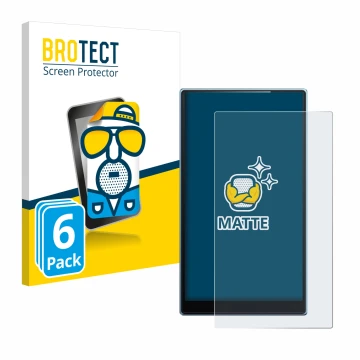 Parte frontale di una confezione del prodotto con il logo del marchio BROTECT. Accanto è raffigurato il dispositivo FiiO JM21 