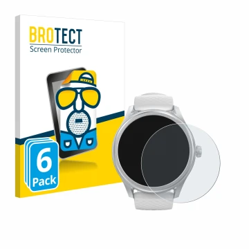 Parte frontale di una confezione del prodotto con il logo del marchio BROTECT. Accanto è raffigurato il dispositivo Hama Smart