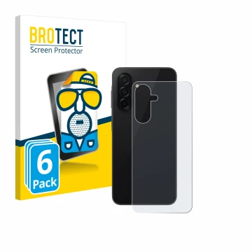 Parte frontale di una confezione del prodotto con il logo del marchio BROTECT. Accanto è raffigurato il dispositivo Samsung Ga