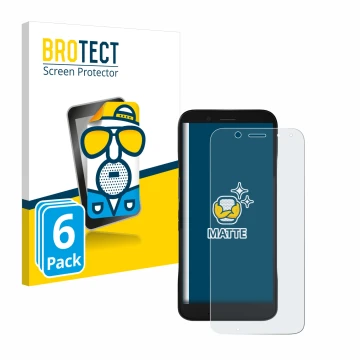 Parte frontale di una confezione del prodotto con il logo del marchio BROTECT. Accanto è raffigurato il dispositivo Datalogic 