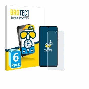 Parte frontale di una confezione del prodotto con il logo del marchio BROTECT. Accanto è raffigurato il dispositivo ZTE Nubia 
