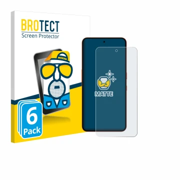 Parte frontale di una confezione del prodotto con il logo del marchio BROTECT. Accanto è raffigurato il dispositivo Nothing CM