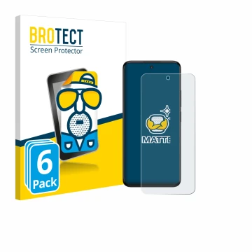 Parte frontale di una confezione del prodotto con il logo del marchio BROTECT. Accanto è raffigurato il dispositivo TCL 60 5G 