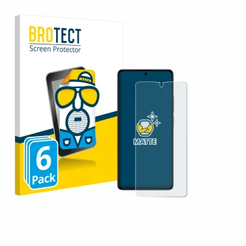 Parte frontale di una confezione del prodotto con il logo del marchio BROTECT. Accanto è raffigurato il dispositivo Xiaomi Poc