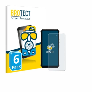 Parte frontale di una confezione del prodotto con il logo del marchio BROTECT. Accanto è raffigurato il dispositivo Ulefone Ar