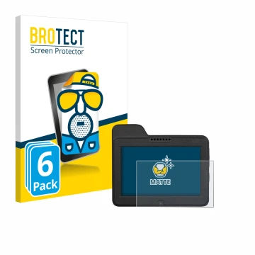 Parte frontale di una confezione del prodotto con il logo del marchio BROTECT. Accanto è raffigurato il dispositivo Naviter Om