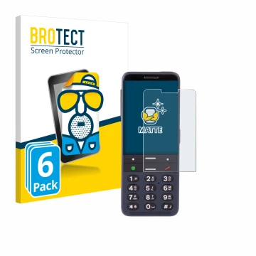 Parte frontale di una confezione del prodotto con il logo del marchio BROTECT. Accanto è raffigurato il dispositivo BlindShell