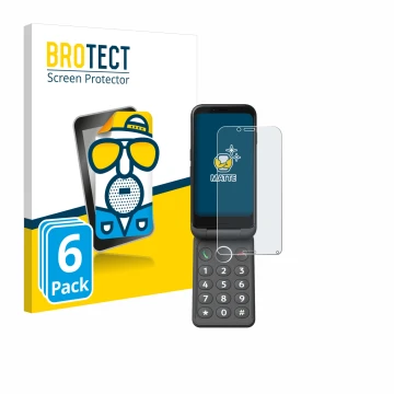 Parte frontale di una confezione del prodotto con il logo del marchio BROTECT. Accanto è raffigurato il dispositivo Doro Auror