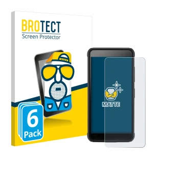 Parte frontale di una confezione del prodotto con il logo del marchio BROTECT. Accanto è raffigurato il dispositivo SkyCaddie 