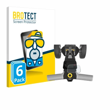 Parte frontale di una confezione del prodotto con il logo del marchio BROTECT. Accanto è raffigurato il dispositivo PowaKaddy 