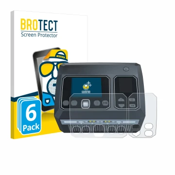 Parte frontale di una confezione del prodotto con il logo del marchio BROTECT. Accanto è raffigurato il dispositivo SkyRc D750