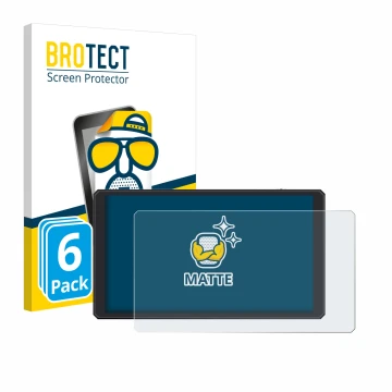 Parte frontale di una confezione del prodotto con il logo del marchio BROTECT. Accanto è raffigurato il dispositivo Feelworld 