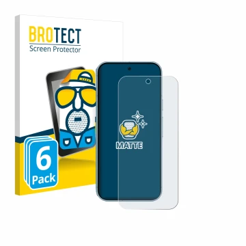 Parte frontale di una confezione del prodotto con il logo del marchio BROTECT. Accanto è raffigurato il dispositivo Google Pix