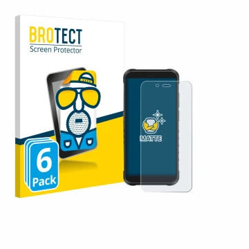 Parte frontale di una confezione del prodotto con il logo del marchio BROTECT. Accanto è raffigurato il dispositivo Ulefone Ru