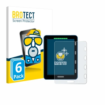 Parte frontale di una confezione del prodotto con il logo del marchio BROTECT. Accanto è raffigurato il dispositivo Vakaros At