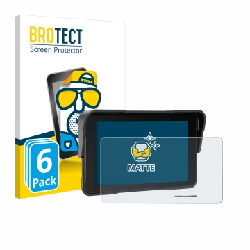 Parte frontale di una confezione del prodotto con il logo del marchio BROTECT. Accanto è raffigurato il dispositivo Sixwin P2 