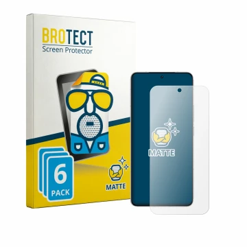 Parte frontale di una confezione del prodotto con il logo del marchio BROTECT. Accanto è raffigurato il dispositivo Vivo iQOO 
