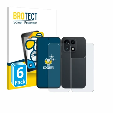 Parte frontale di una confezione del prodotto con il logo del marchio BROTECT. Accanto è raffigurato il dispositivo OnePlus 15