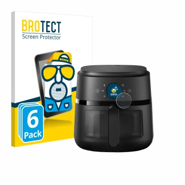 Parte frontale di una confezione del prodotto con il logo del marchio BROTECT. Accanto è raffigurato il dispositivo Philips Ai