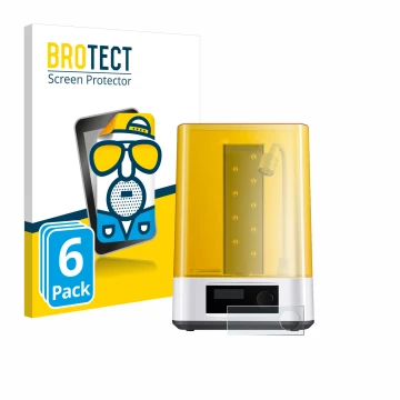 Parte frontale di una confezione del prodotto con il logo del marchio BROTECT. Accanto è raffigurato il dispositivo Anycubic W