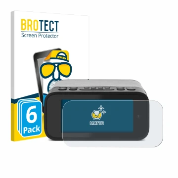 Parte frontale di una confezione del prodotto con il logo del marchio BROTECT. Accanto è raffigurato il dispositivo TechniSat 