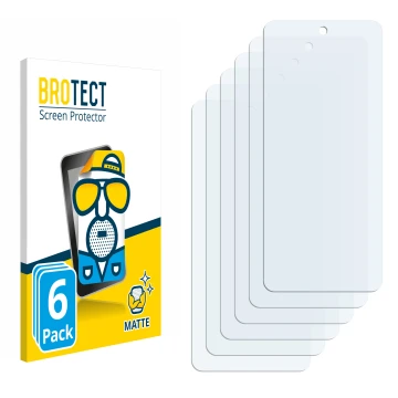 Parte frontale di una confezione del prodotto con il logo del marchio BROTECT. Accanto si trova la protezione per lo schermo c