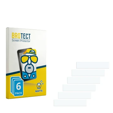 Parte frontale di una confezione del prodotto con il logo del marchio BROTECT. Accanto si trova la protezione per lo schermo c