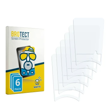 Parte frontale di una confezione del prodotto con il logo del marchio BROTECT. Accanto si trova la protezione per lo schermo c