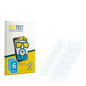 Parte frontale di una confezione del prodotto con il logo del marchio BROTECT. Accanto si trova la protezione per lo schermo c