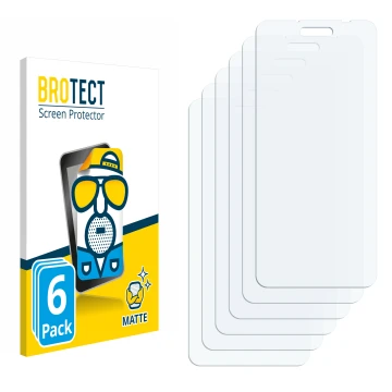 Parte frontale di una confezione del prodotto con il logo del marchio BROTECT. Accanto si trova la protezione per lo schermo c