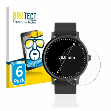 Parte frontale di una confezione del prodotto con il logo del marchio BROTECT. Accanto è raffigurato il dispositivo Orologi (C