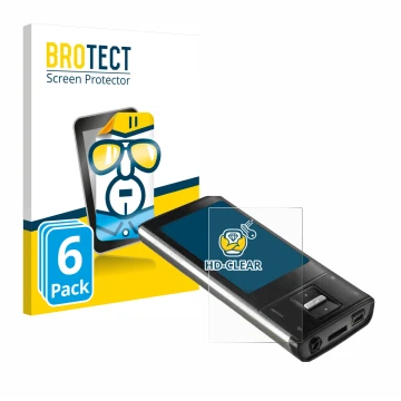 Parte frontale di una confezione del prodotto con il logo del marchio BROTECT. Accanto è raffigurato il dispositivo Intenso Vi