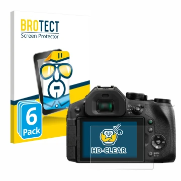 Parte frontale di una confezione del prodotto con il logo del marchio BROTECT. Accanto è raffigurato il dispositivo Panasonic 