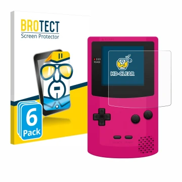 Parte frontale di una confezione del prodotto con il logo del marchio BROTECT. Accanto è raffigurato il dispositivo Nintendo G