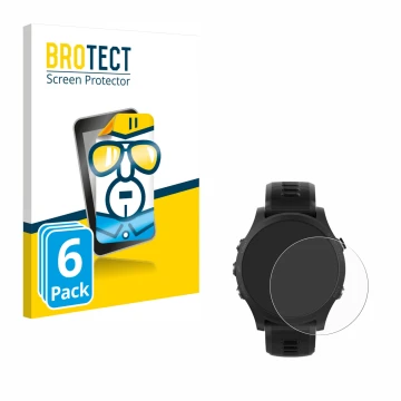 Parte frontale di una confezione del prodotto con il logo del marchio BROTECT. Accanto è raffigurato il dispositivo Garmin For
