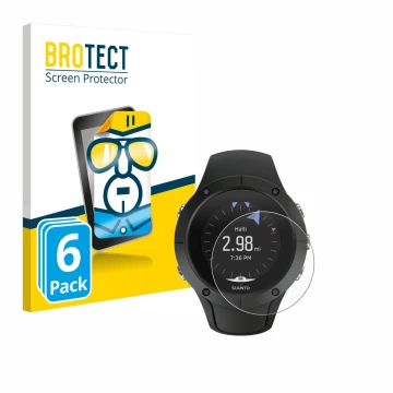 Parte frontale di una confezione del prodotto con il logo del marchio BROTECT. Accanto è raffigurato il dispositivo Suunto Spa