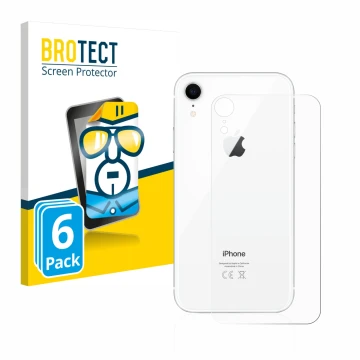 Parte frontale di una confezione del prodotto con il logo del marchio BROTECT. Accanto è raffigurato il dispositivo Apple iPho