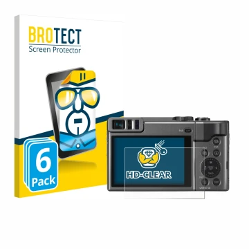 Parte frontale di una confezione del prodotto con il logo del marchio BROTECT. Accanto è raffigurato il dispositivo Panasonic 