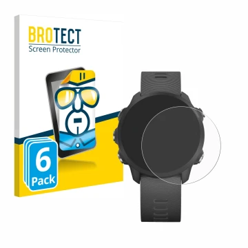 Parte frontale di una confezione del prodotto con il logo del marchio BROTECT. Accanto è raffigurato il dispositivo Garmin For