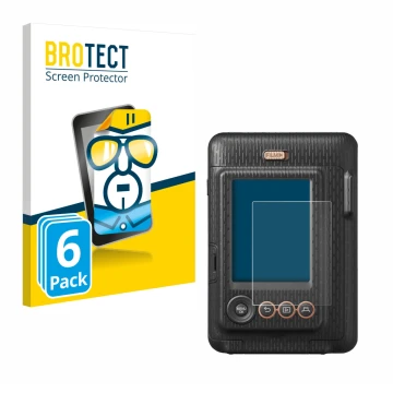 Parte frontale di una confezione del prodotto con il logo del marchio BROTECT. Accanto è raffigurato il dispositivo Fujifilm I