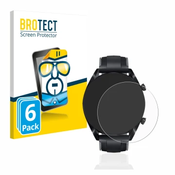 Parte frontale di una confezione del prodotto con il logo del marchio BROTECT. Accanto è raffigurato il dispositivo Huawei Wat