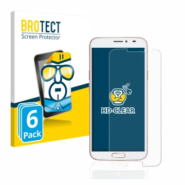 Parte frontale di una confezione del prodotto con il logo del marchio BROTECT. Accanto è raffigurato il dispositivo Doro 8080 