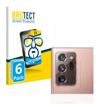 Parte frontale di una confezione del prodotto con il logo del marchio BROTECT. Accanto è raffigurato il dispositivo Samsung Ga