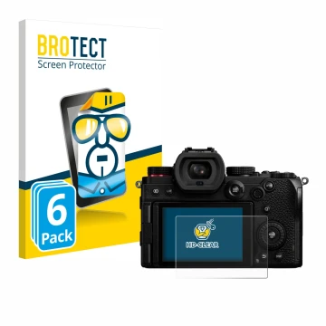 Parte frontale di una confezione del prodotto con il logo del marchio BROTECT. Accanto è raffigurato il dispositivo Panasonic 