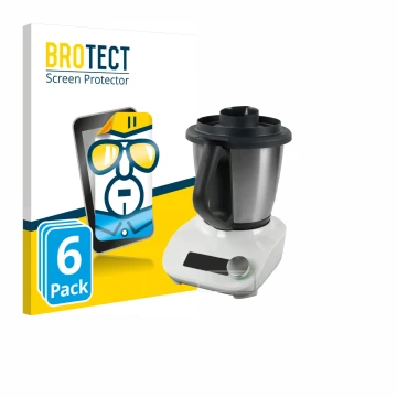 Parte frontale di una confezione del prodotto con il logo del marchio BROTECT. Accanto è raffigurato il dispositivo Vorwerk Th